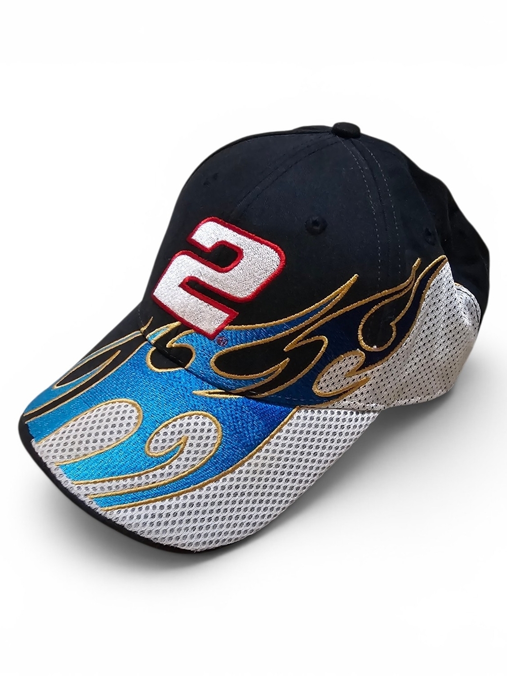 Nascar Miller Lite Team Penske Brad Keselowski Hat With  Emboroided Flames